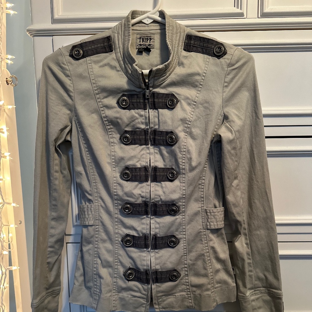 Daang Goodman Tripp NYC Jacket Military Buttons Khaki XS GUC